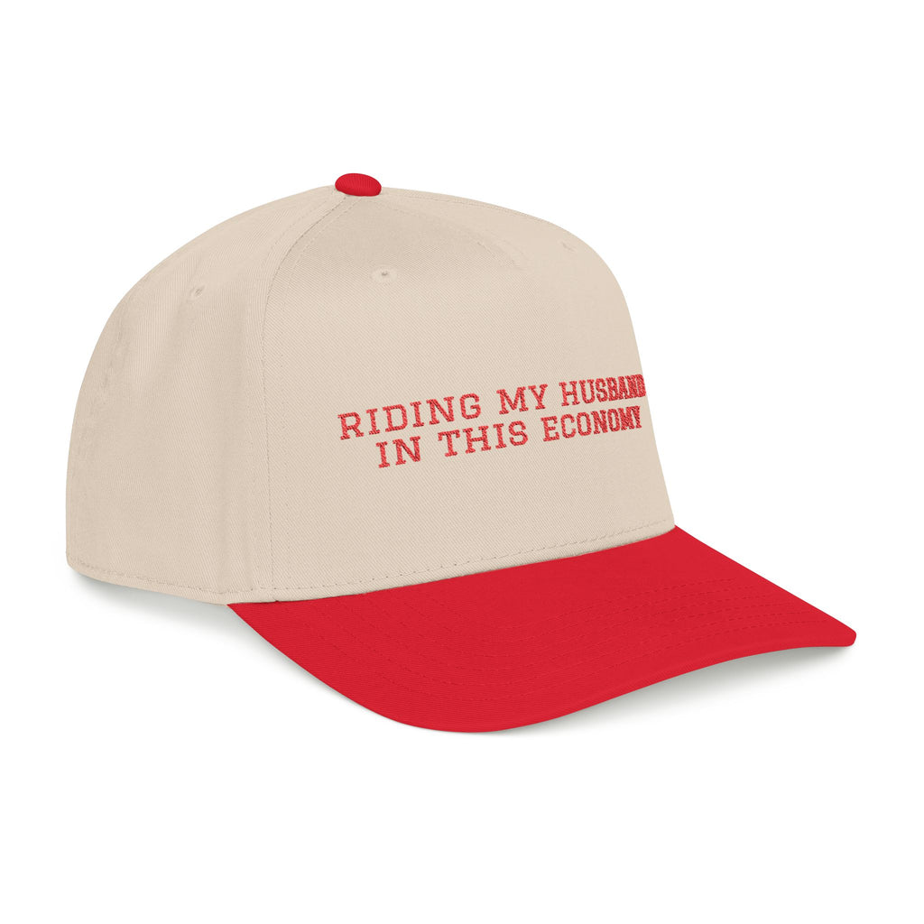 IN THIS ECONOMY (red) Mid Profile Baseball Cap