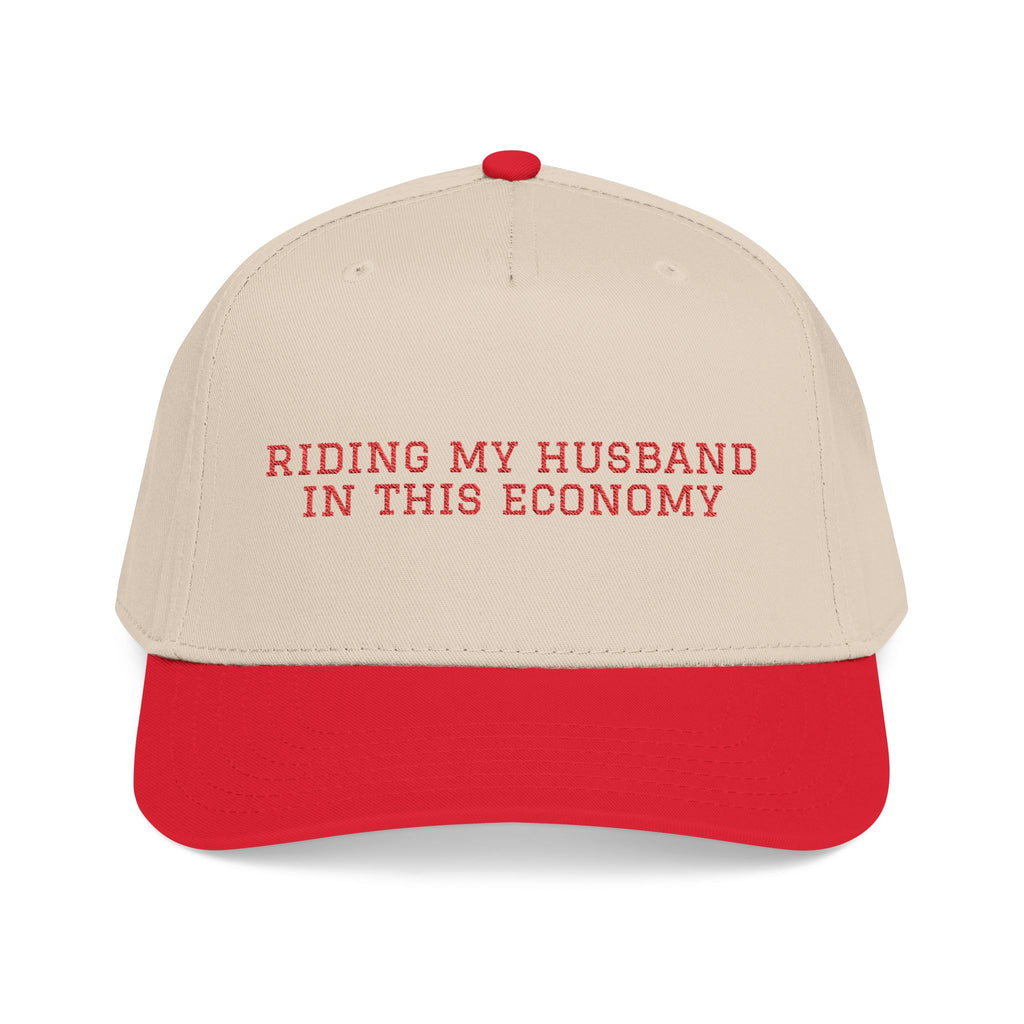 IN THIS ECONOMY (red) Mid Profile Baseball Cap
