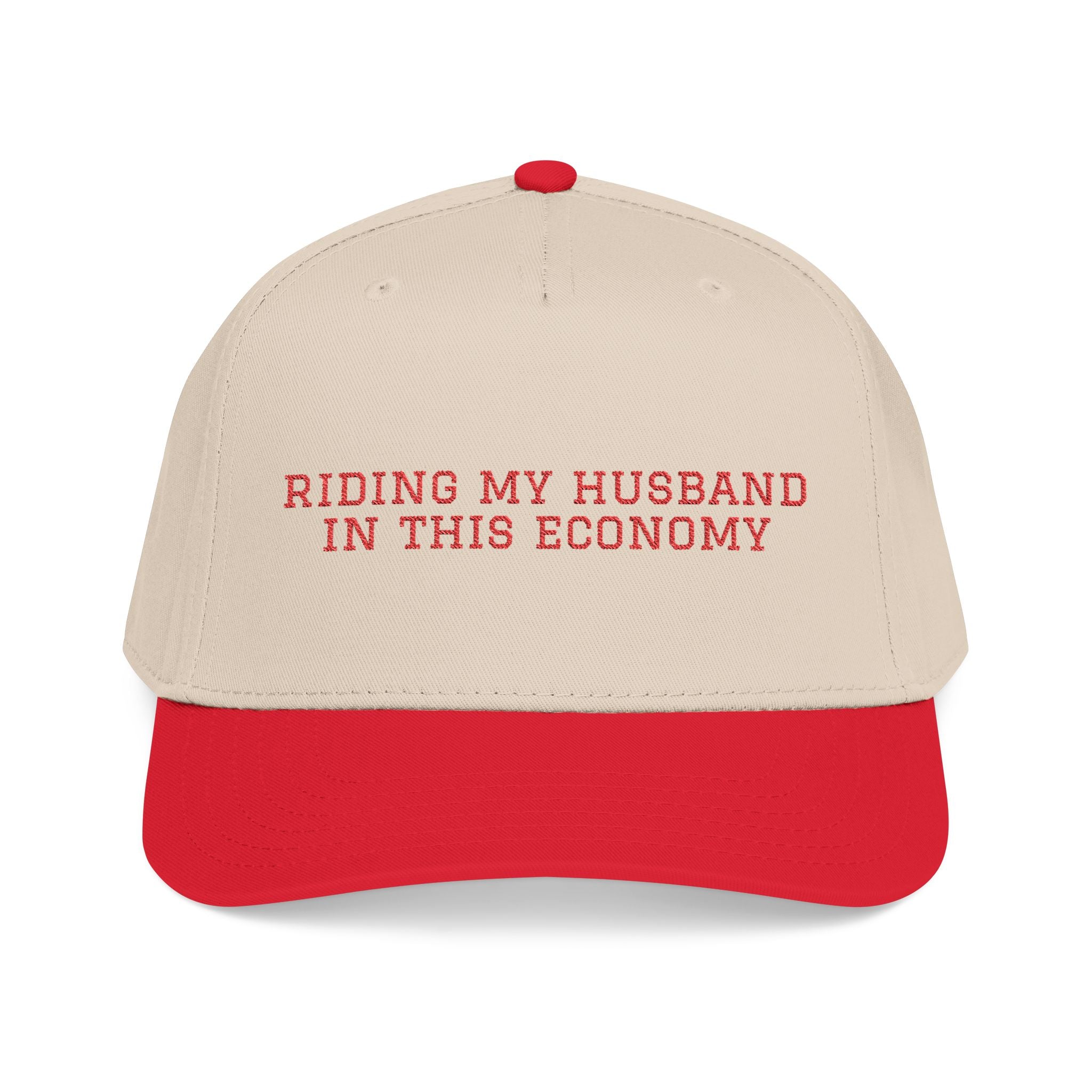 IN THIS ECONOMY (red) Mid Profile Baseball Cap